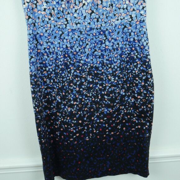 Talbots Size 2 Sheath Dress Floral Bloomcore Spring Preppy Office Career Cotton - Picture 3 of 6